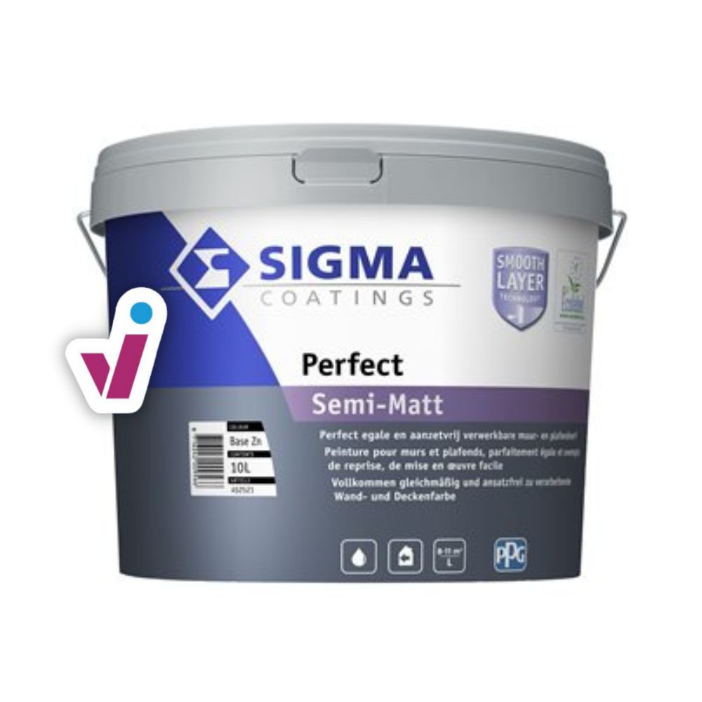 Sigma Perfect Semi-Matt Inhoud: 2,5 l, Kies je kleur: Wit